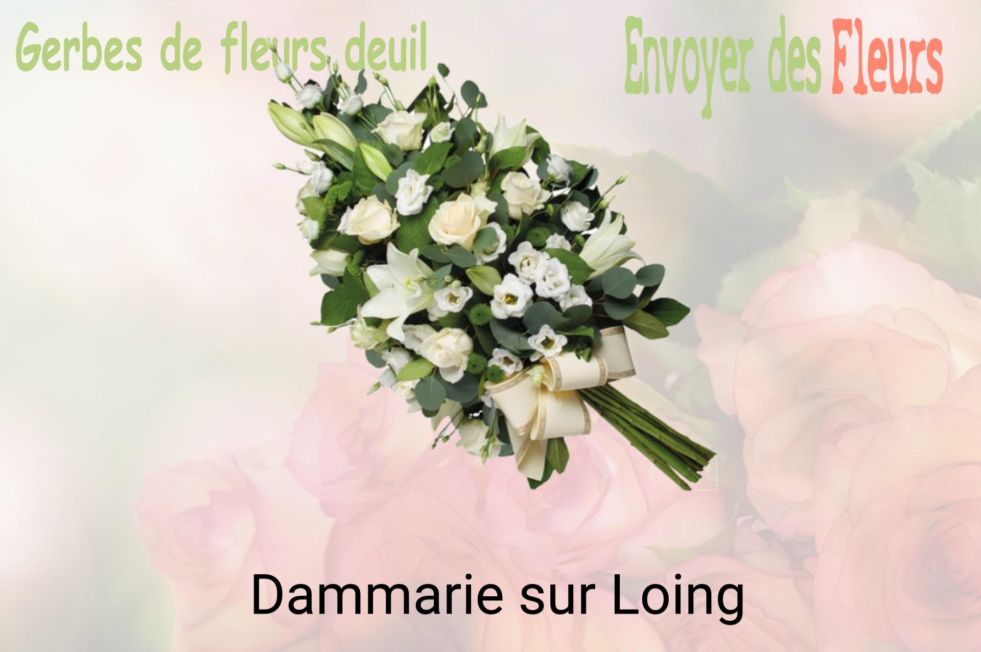 Gerbe de fleurs de deuil livrée à Dammarie-sur-Loing